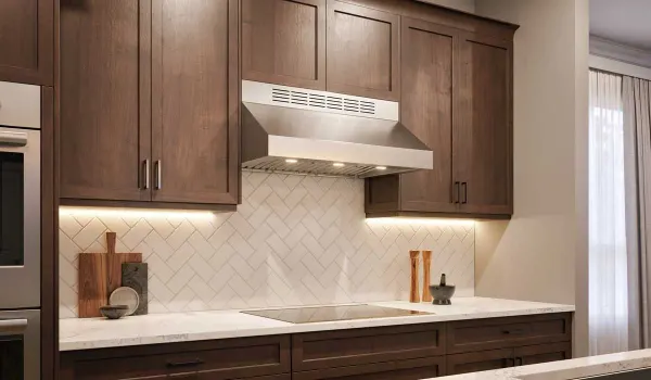 Faber Breva Pro 11 series BREV361SS600 range hood lifestyle image